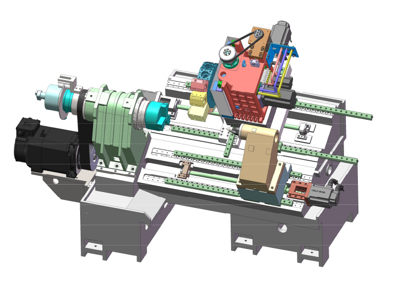 HTB50Y Double Spindle CNC Lathe