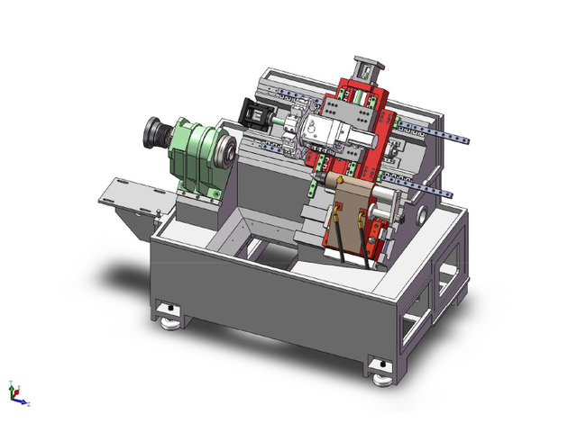 HTB350 CNC Slant Bed Lathe 