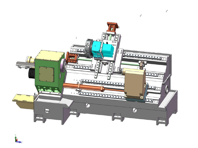 htb650a เตียงเอียง cnc lathe